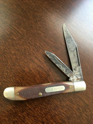 Schrade U.  S.  A.  720t Vintage 2 Blade " Old Timer " Folding Pocket Knife