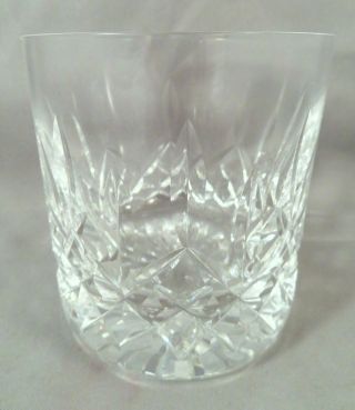 Vintage Waterford Irish Cut Crystal Lismore Single Old - Fashioned Whiskey Glass