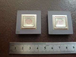 2x Toshiba Japan Vintage Ceramic Cpu For Gold Scrap Recovery ``f