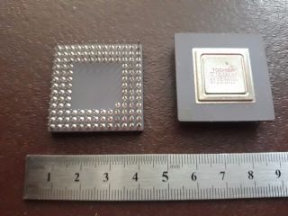 2X TOSHIBA JAPAN VINTAGE CERAMIC CPU FOR GOLD SCRAP RECOVERY ``F 5