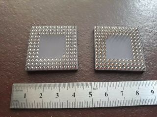 2X TOSHIBA JAPAN VINTAGE CERAMIC CPU FOR GOLD SCRAP RECOVERY ``F 6
