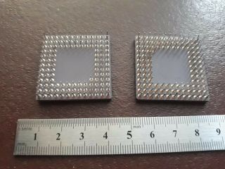 2X TOSHIBA JAPAN VINTAGE CERAMIC CPU FOR GOLD SCRAP RECOVERY ``F 7