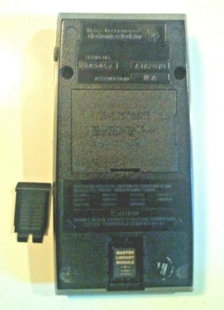 Texas Instruments 58 W/ Master Library Module 1 Unknown