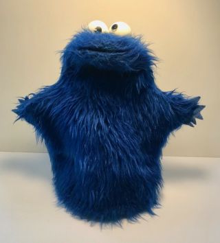 Vintage Jim Henson Cookie Monster Sesame Street Muppet Puppet Felt Hands