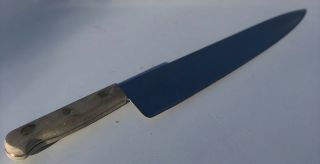 Vintage Chicago Cutlery 44s Large 10 " Chef Butcher Knife Handle Full Tang Knives