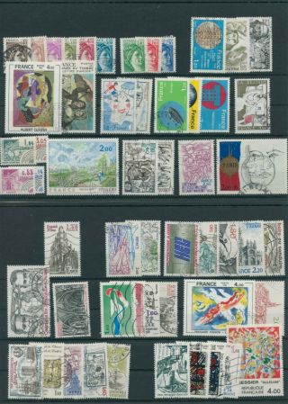 France From Vintage Yearset Année 1981 Postmarked Not Complete