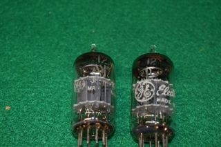 12ay7 Ge Audio Receiver With Support Rods Vacuum Tubes Pair