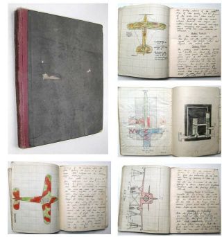 Manuscript Raf World War Ww2 Aircraft Engineers Book De Havilland Don Aeroplane