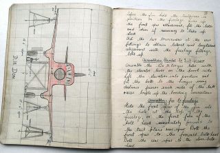 Manuscript RAF WORLD WAR WW2 Aircraft Engineers book DE HAVILLAND DON Aeroplane 2