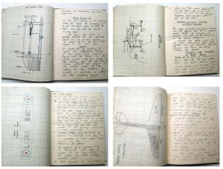 Manuscript RAF WORLD WAR WW2 Aircraft Engineers book DE HAVILLAND DON Aeroplane 3