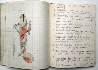 Manuscript RAF WORLD WAR WW2 Aircraft Engineers book DE HAVILLAND DON Aeroplane 7