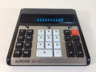 Vintage Aurora Dc - 10 Tabletop Calculator (&)