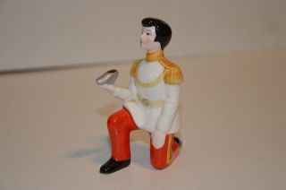 Vintage Prince Charming Figurine Walt Disney Japan Ceramic Cinderella Slipper