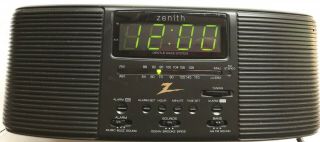Zenith Radio Alarm Clock Cassette Nature Sounds Gentle Waking System Z321b Euc