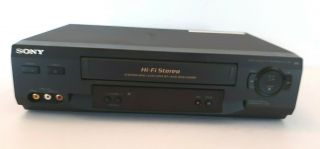 Sony Slv - N51 Hi - Fi 4 Head Video Cassette Recorder Vhs Vcr Fully No Remote