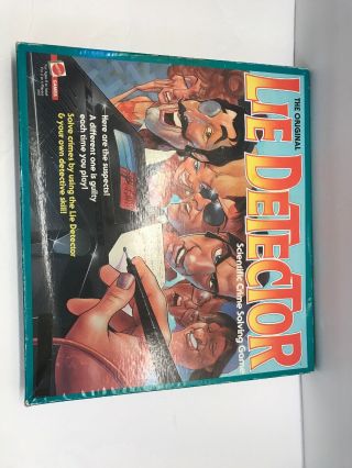 Vtg The Lie Detector Board Game 1987 Pressman Mattel 100 Complete