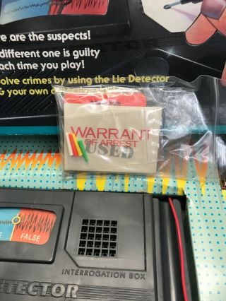 Vtg The Lie Detector Board Game 1987 Pressman Mattel 100 Complete 4