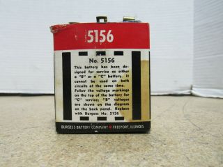 Vintage Burgess 5156 Type B or C Display Dry Multipurpose Battery 2