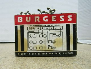 Vintage Burgess 5156 Type B or C Display Dry Multipurpose Battery 3