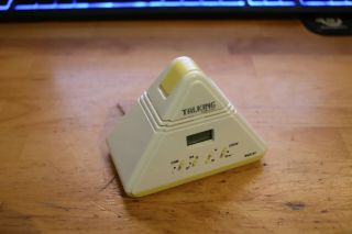 Vintage 1980s Talking Alarm Clock M T - 10 Great Pre - Owned