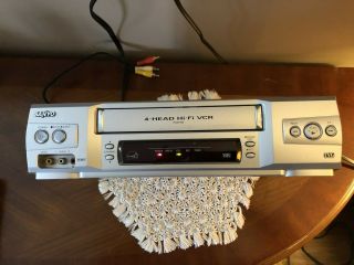 Sanyo Vwm - 800 4 - Head Hi - Fi Stereo Vhs Vcr Video Cassette Recorder See Video