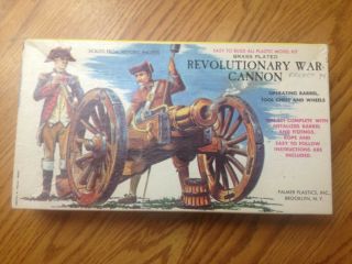 Vintage Revolutionary War Cannon Plastic Model Kit From Palmer Plastics