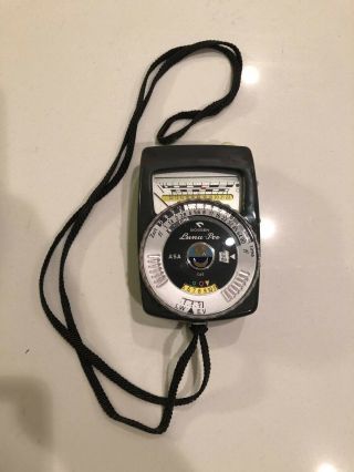 Vintage Gossen Luna Pro Light Meter with Leather Case 2