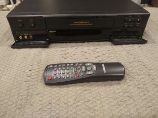 Samsung Vr8656 Hi - Fi Stereo Mts 4 - Head Vcr With Remote Control Fully Functional