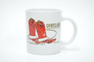 Opryland Mug Cup Western Boot Red 1994 Vintage Coffee Tea Ceramic