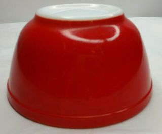 Vintage Pyrex Red Primary Color Nesting Mixing Bowl 7 inch 3