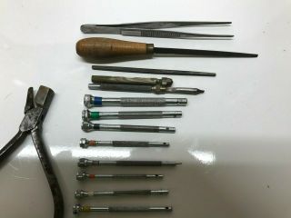 Vintage Tools From A Watchmakers Estate,  Small Screwdrivers,  Hand Vice,  MORE 2