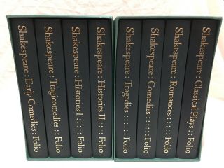 Folio Society William Shakespeare The Complete Plays,  8 Volumes 1997