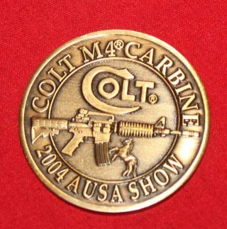 Colt Firearms Factory Ausa Show M4 Us Army Medallion 2004