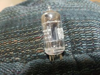 Rca 12ax7 Black Plates D Getter Vacuum Tube 1955 Strong 43/44