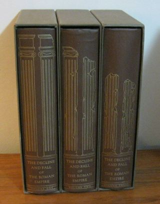 The Decline And Fall Of The Roman Empire Edward Gibbon 3 Vol Set Heritage Press
