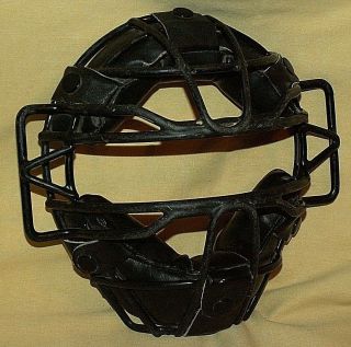 Umpire Face Mask Schutt Vintage Taiwan Padding 9s062755 Snap Baseball.
