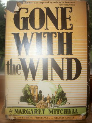 Gone With The Wind 1936 1st Edition October Printing With Dust Jacket