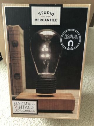 Studio Mercantile Levitating Vintage Led Lightbulb - Msrp $120.  00