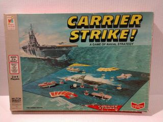 Vintage 1977 Milton Bradley Carrier Strike Board Game Of Naval Strategy Complete