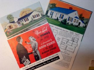 Vintage 1950 Aladdin Co,  Home Plans Booklet - House Design - Mid Century Modern