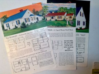 Vintage 1950 Aladdin Co,  Home Plans Booklet - House Design - Mid Century Modern 4