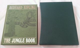 Book - The Folio Society The Jungle Book By Rudyard Kipling With Slipcase 1992