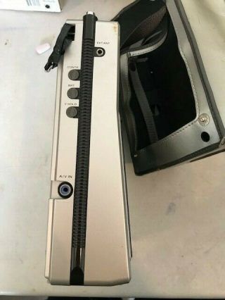 Sony Watchman w/ Case - Flat Black & White TV FD - 40A 3
