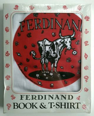 Ferdinand The Bull Book And T - Shirt By Munro Leaf 1988 Size Large Kids T Shirt