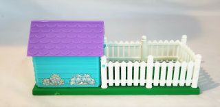 Vintage Littlest Pet Shop Carry Case Playset w/ Accessories Food Dogs Bunny 5