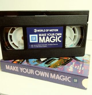 Walt Disney World Video Tour Gm Presents Make Your Own Magic Vintage 1989
