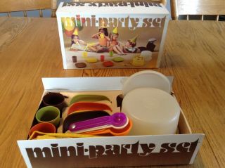 Vintage Tupperware Mini Party Set,  Extra