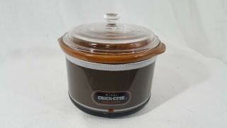 Vintage Rival Crock - Ette Crock Pot 1 Qt Mini Slow Cooker Stoneware 3200/2