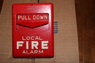 Vintage Simplex 4251 - 111 Vintage Fire Alarm Pull Station
