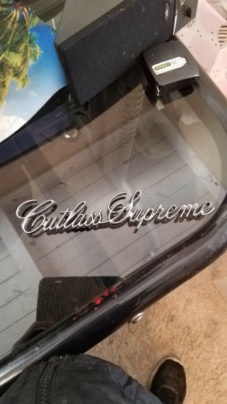 Vintage Oldsmobile Cutlass Supreme Trunk Lid Emblem